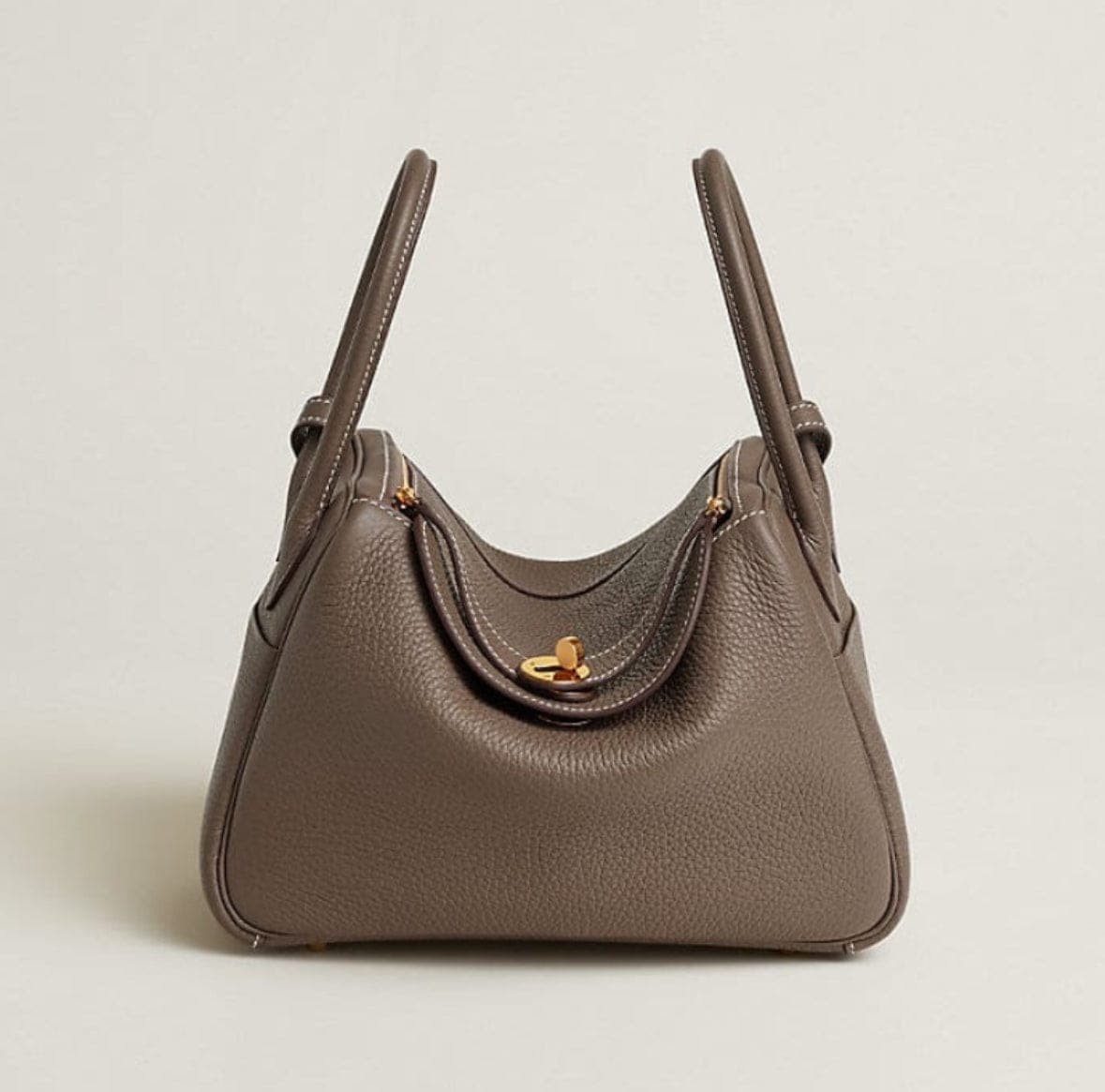 Hermès LINDY 26 Etoupe GHW