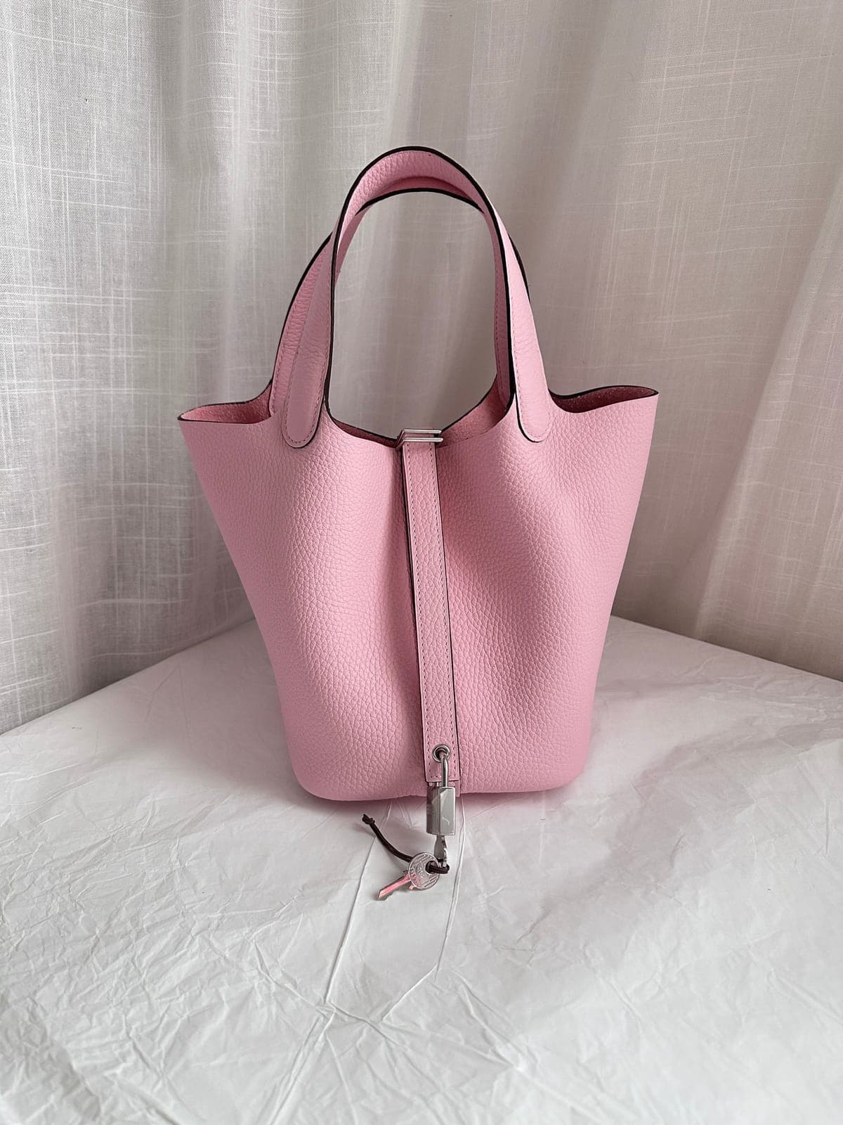 Hermès Picotin 18 Rose Sakura PHW