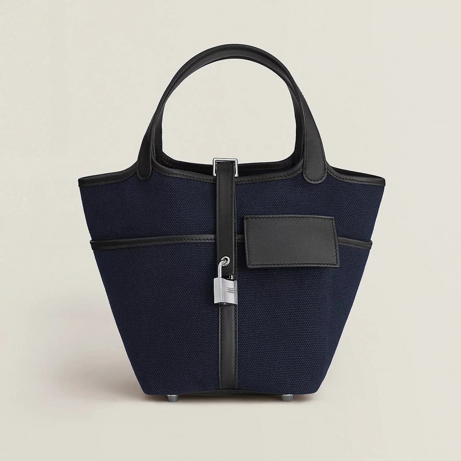 Hermès Picotin Cargo 18 Blue Marine/Black PHW
