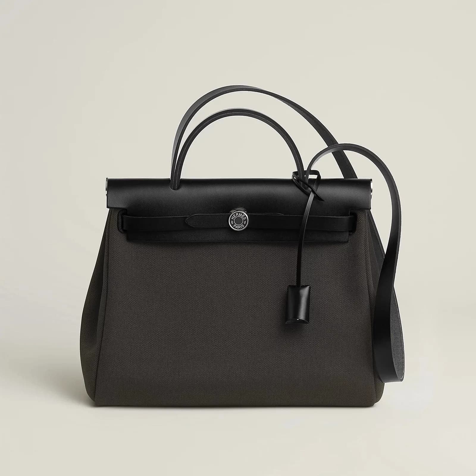 Hermès Herbag 31 Dark Bronze/Black Laque