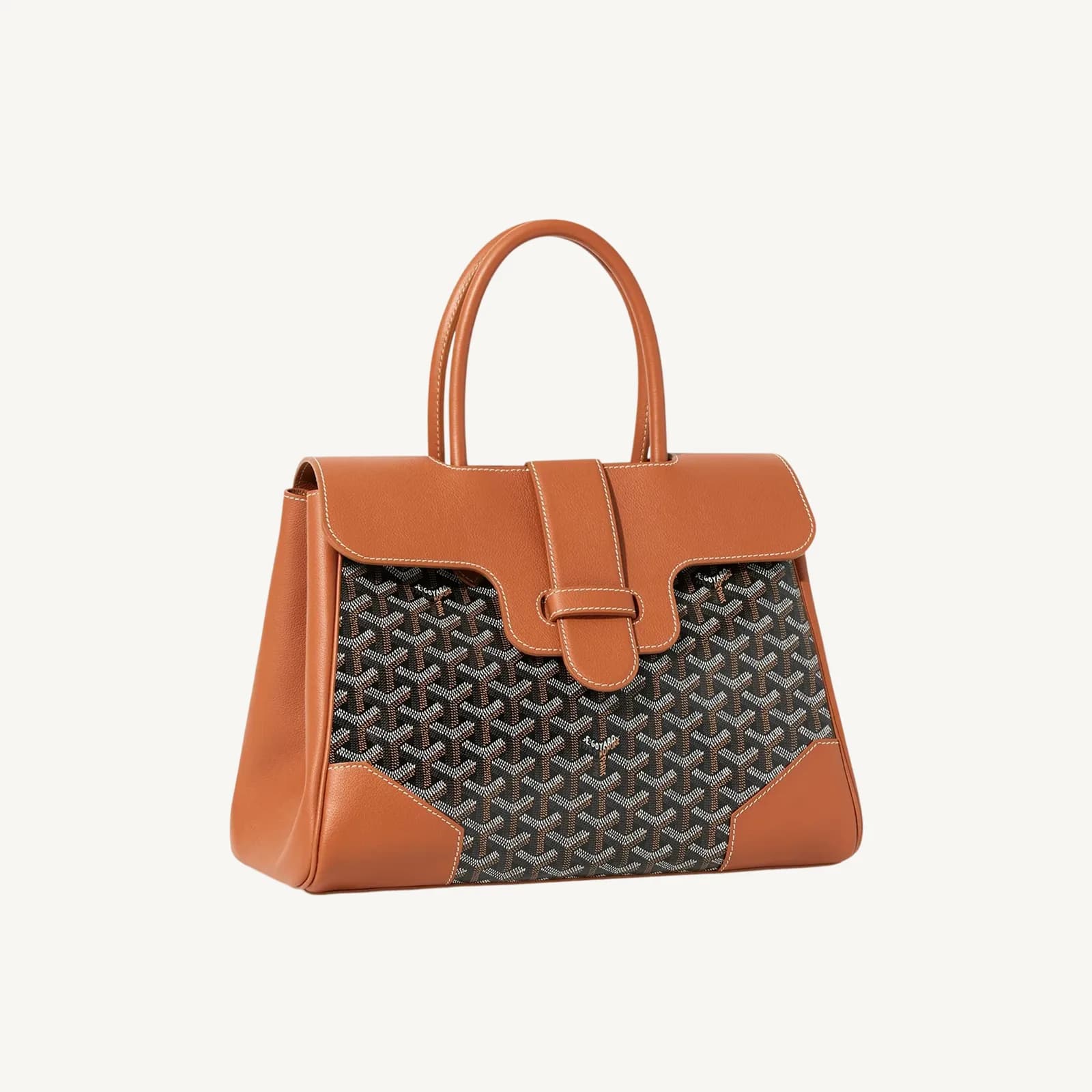 Goyard Saigon Tote Bag Black & Tan