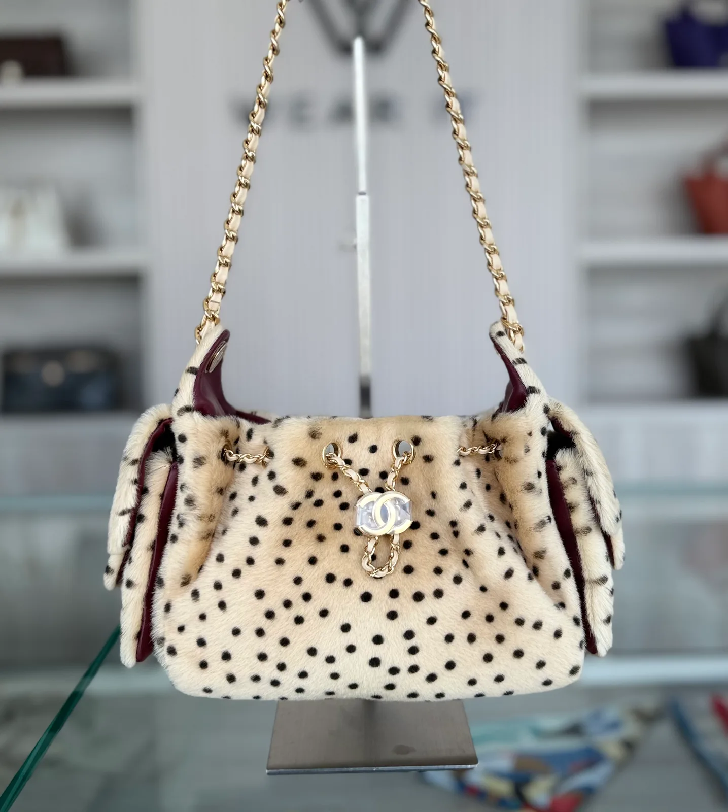 Chanel Chanel 25 Mini Leopard Print GHW