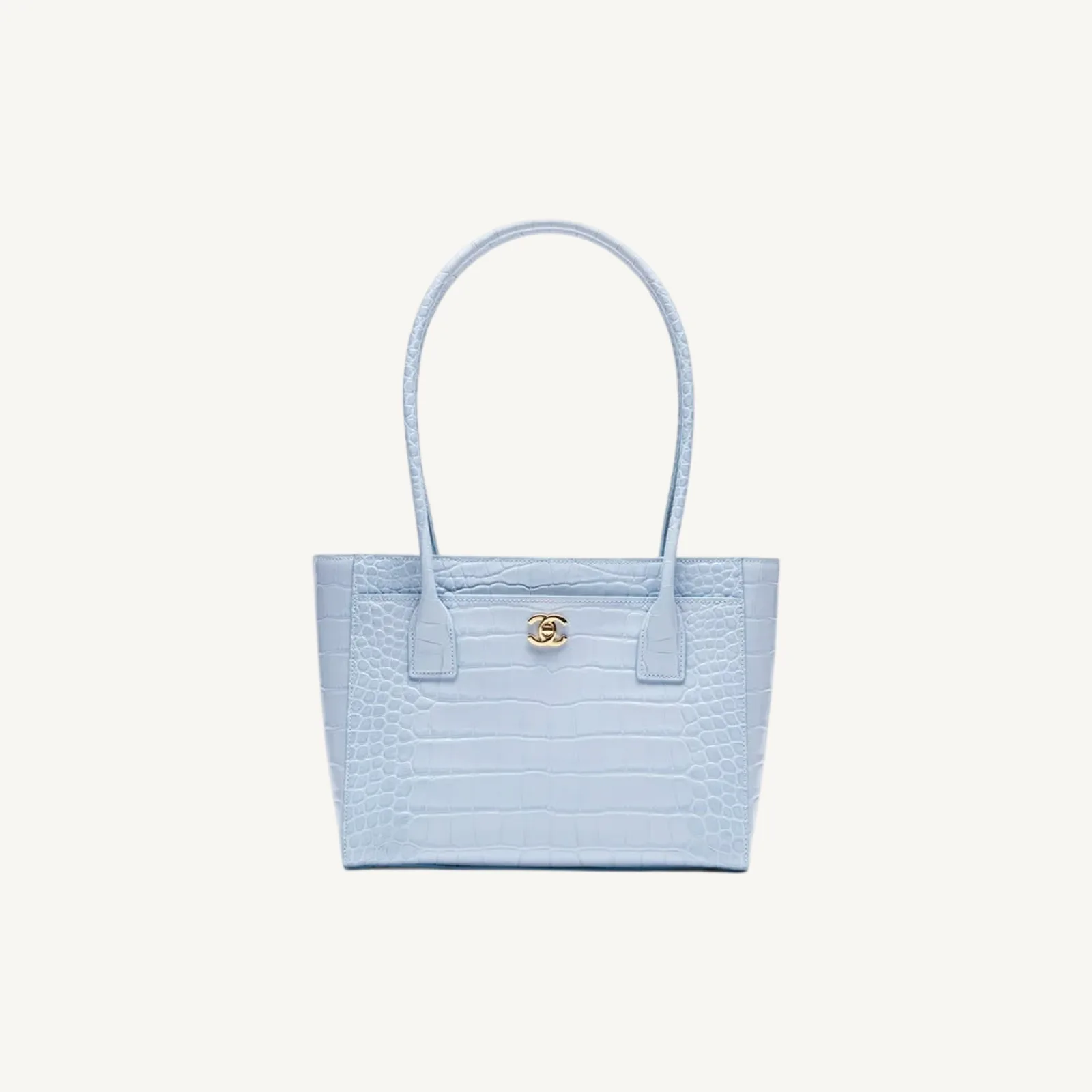 Chanel Small Tote Light Blue GHW