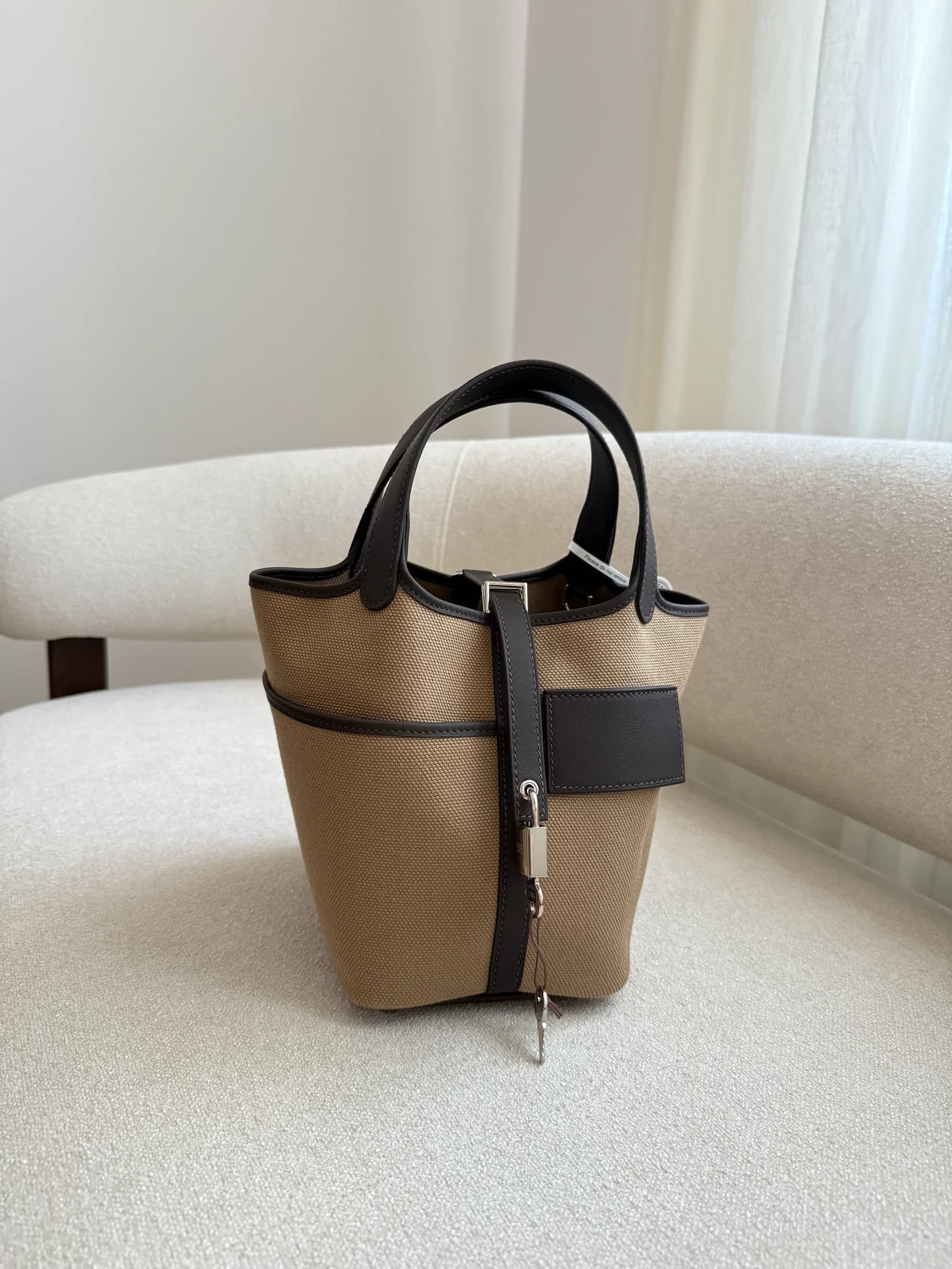 Hermès Picotin Cargo 18 Mousse/Bai Brun PHW
