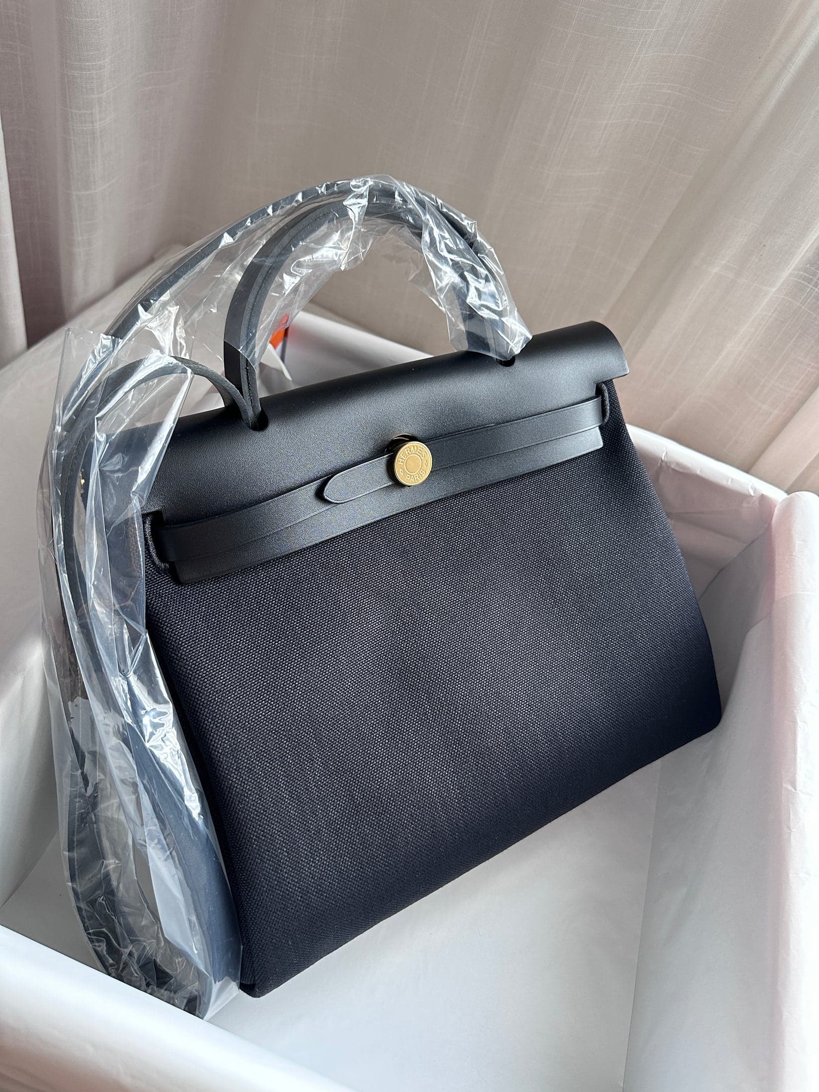 Hermès Herbag 31 Black GHW