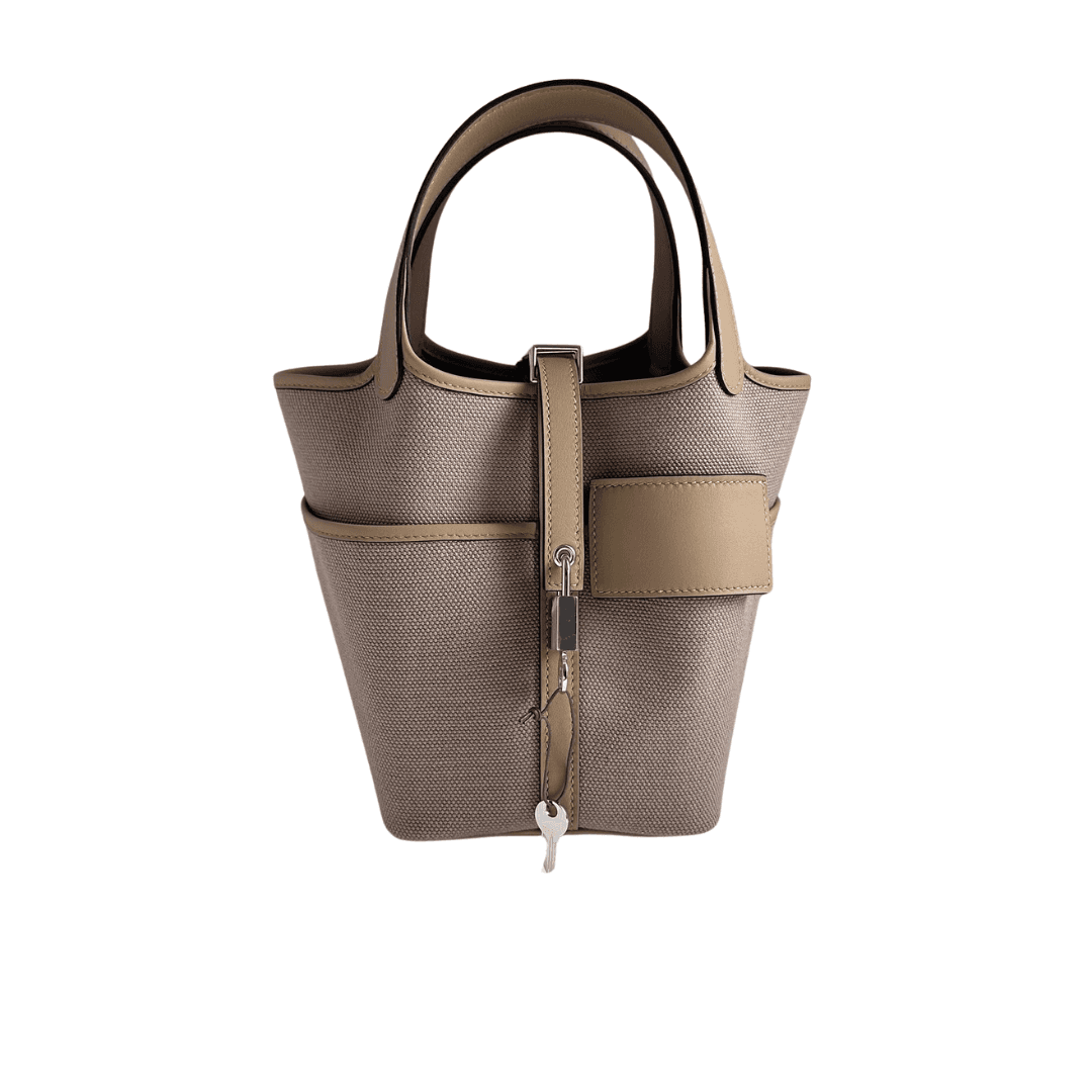 Hermès Picotin Cargo 18 Beige Marfa/Poussiere PHW
