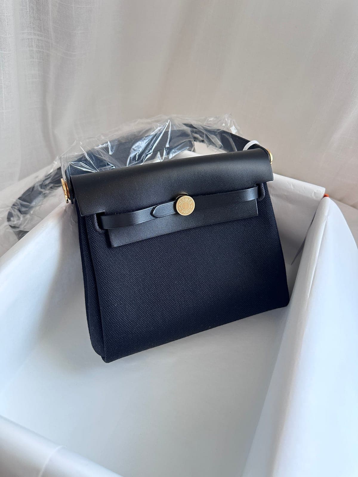 Hermès Mini Herbag 20 Black GHW