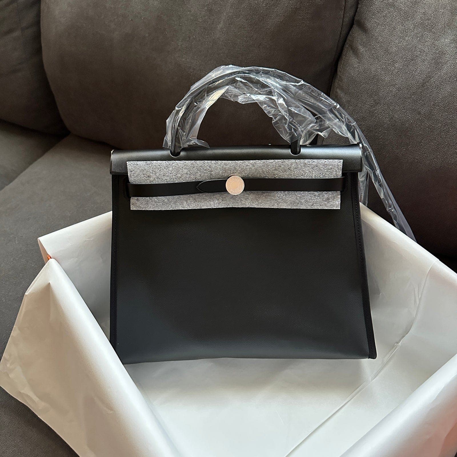 Hermès Herbag 31 Black PHW