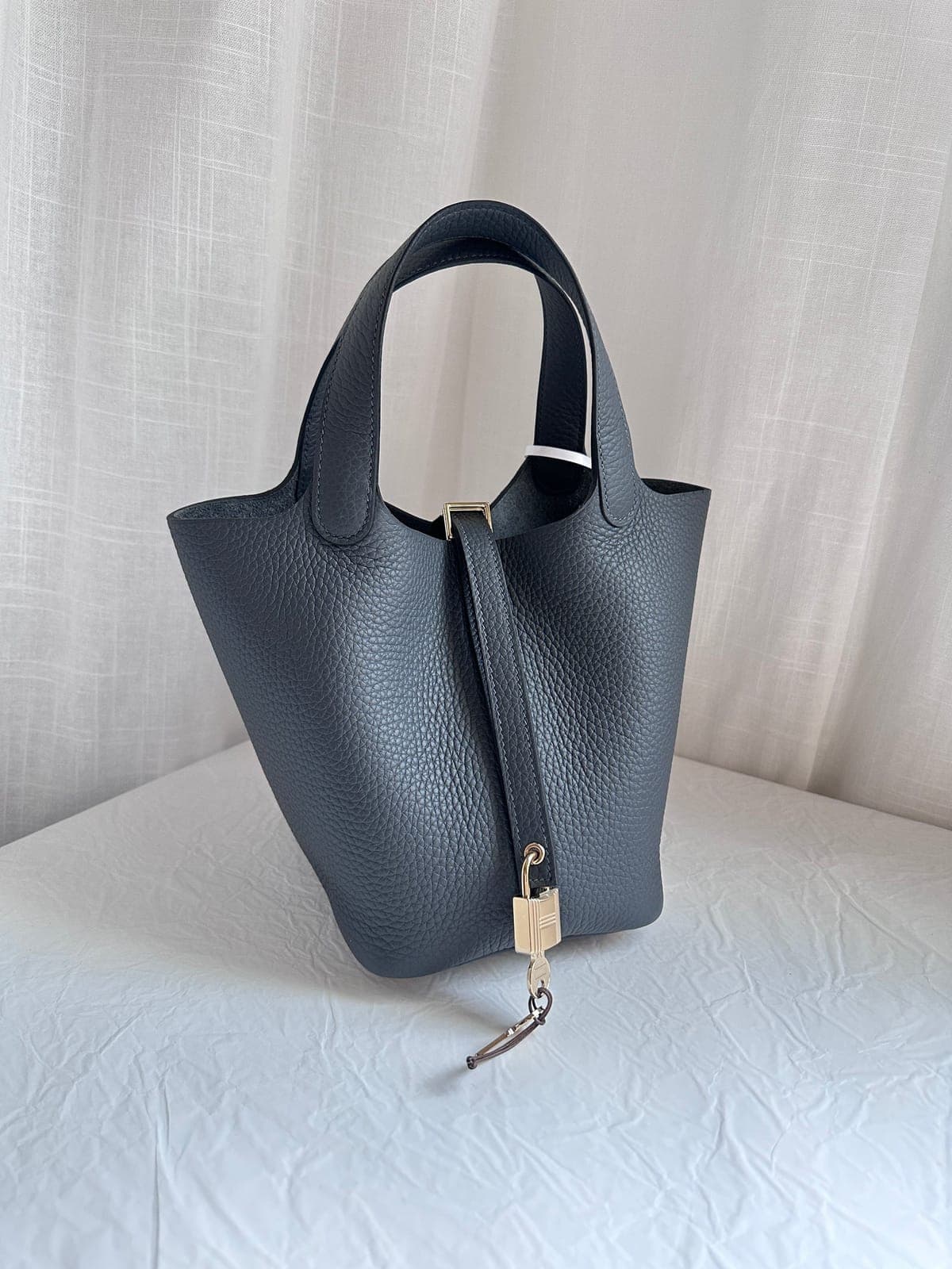 Hermès Picotin 18 Gris Misty PBHW