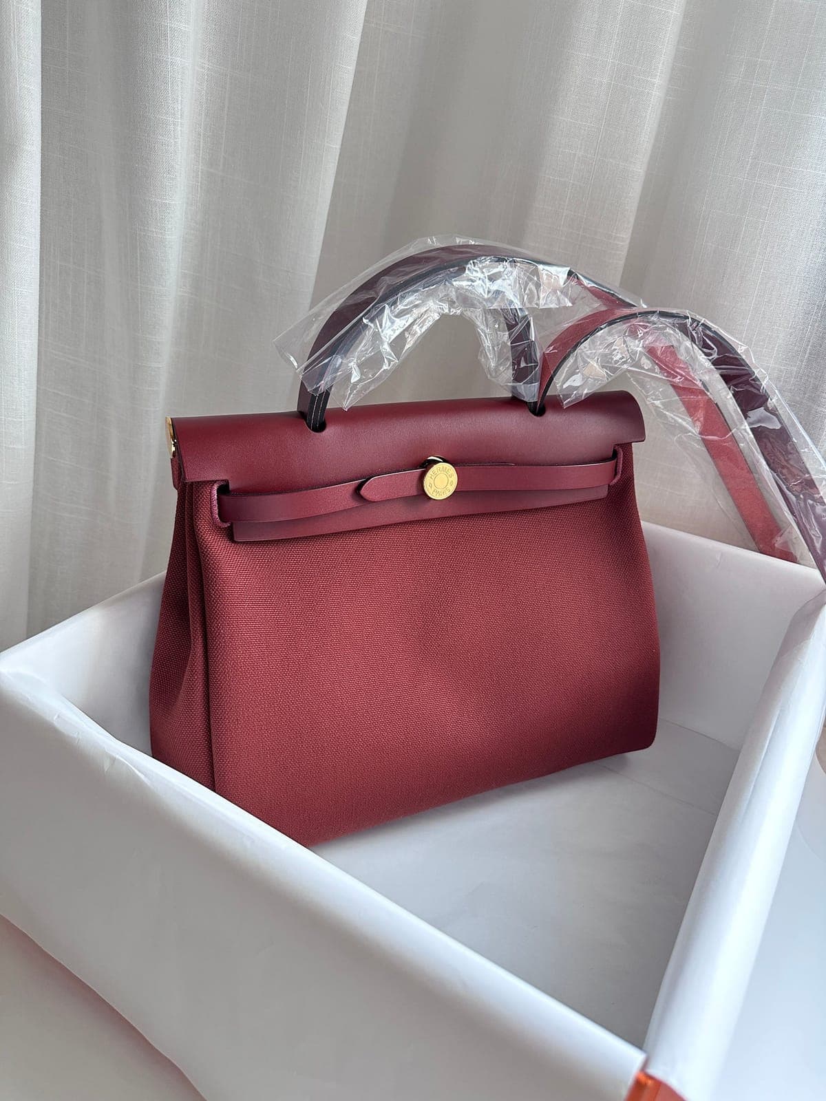 Hermès Herbag 31 Rouge H GHW